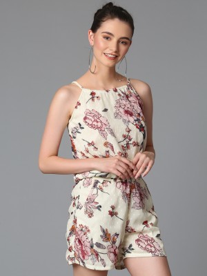 Cation Floral Print Women Jumpsuit