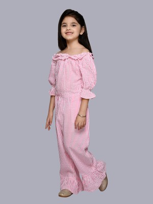 RANJ Striped Girls Jumpsuit