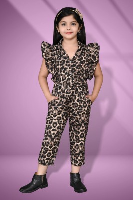 FT fashion Animal Print Girls Jumpsuit