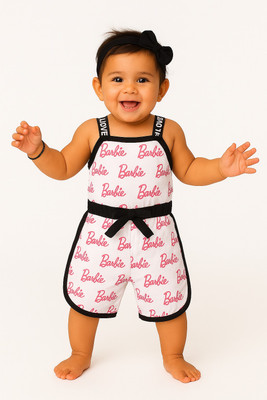 Mom's Love Printed Baby Girls Jumpsuit
