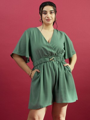 CURVE BY KASSUALLY Solid Women Jumpsuit