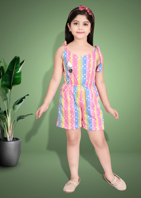 TAJ Printed Girls Jumpsuit