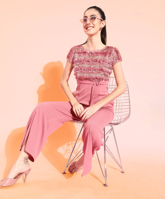 Miss Chase Embellished Women Jumpsuit