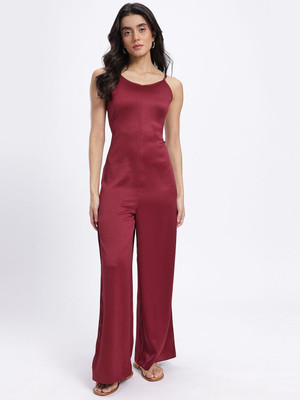 Glitchez Solid Women Jumpsuit