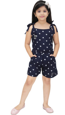 afiyafashionpoint Printed Girls Jumpsuit