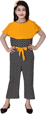 Arshia Fashions Chevron Girls Jumpsuit