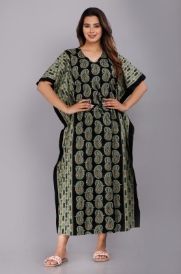 Shakti enterpries Paisley Pure Cotton Women Kaftan