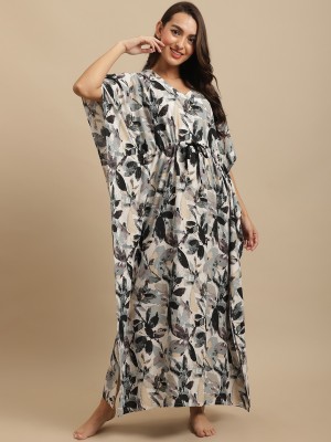 Claura Printed Rayon Women Kaftan