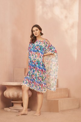 Banno's Swagger Printed Georgette Women Kaftan