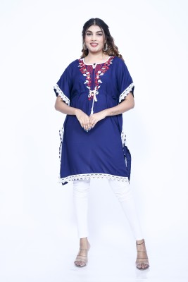 ABCD Embroidered Rayon Women Kaftan