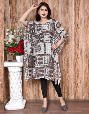 SG Sanskar Garments Printed Crepe Women Kaftan