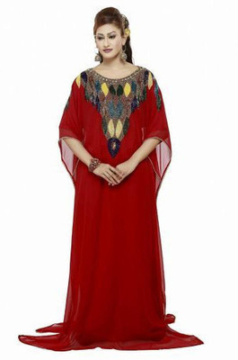 Mehreen Creation Embroidered Georgette Women Kaftan