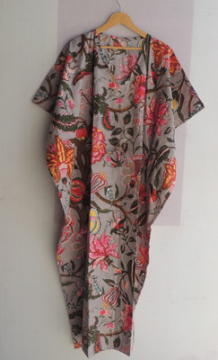 Hani Fashos Printed Cotton Blend Women Kaftan