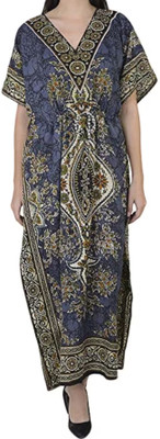 Quickcollection Printed Polyester Blend Women Kaftan