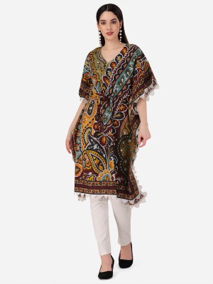 winelady Printed Cotton Blend Women Kaftan