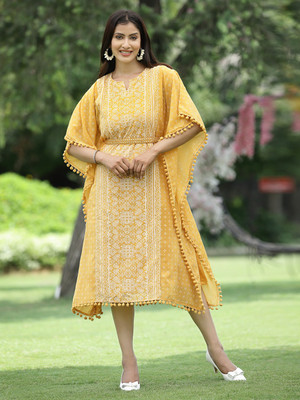 Juniper Printed Georgette Women Kaftan