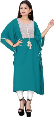 ICYNOSURE Embroidered Rayon Women Kaftan