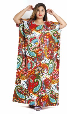 Samsara Printed Cotton Blend Women Kaftan