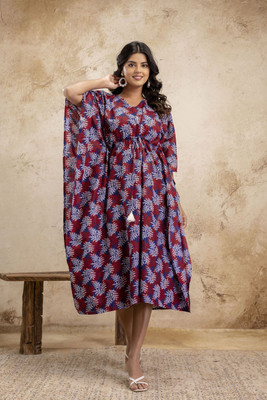 SAWARIYA Printed Pure Cotton Women Kaftan