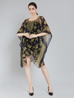 Aditi Wasan Printed Polyester Women Kaftan