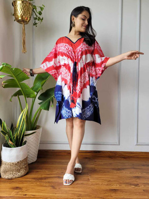 HeyMatha Printed Cotton Blend Women Kaftan