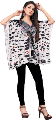 ARYANE1604 Printed Poly Satin Women Kaftan