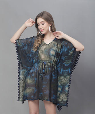 Claura Printed Georgette Women Kaftan