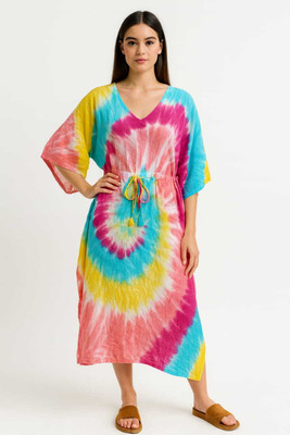 Veloura Printed Rayon Women Kaftan