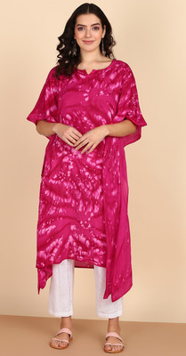 PinkTribe Printed Crepe Women Kaftan