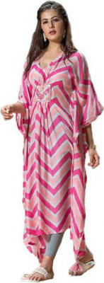 Jinendram Printed Rayon Women Kaftan