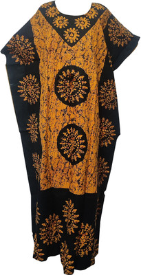 Quickcollection Printed Cotton Blend Women Kaftan