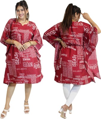 menena Printed Polyester Women Kaftan