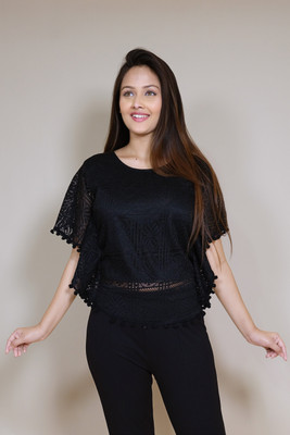 NAIMUDDIN DRESSES Self Design Cotton Blend Women Kaftan
