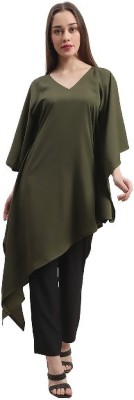 Aarsha Solid Crepe Women Kaftan