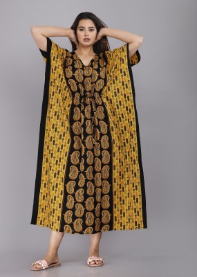 mkf next Printed Pure Cotton Women Kaftan