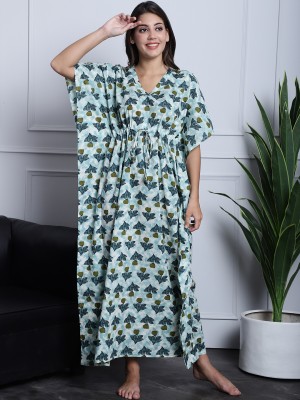 Boston Club Printed Pure Cotton Women Kaftan