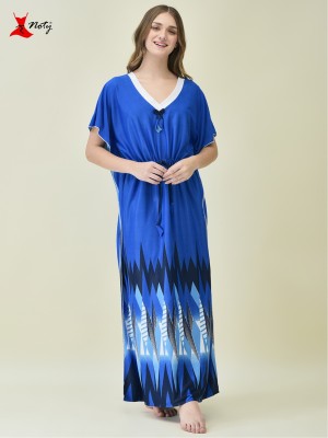 Noty Printed Polyester Women Kaftan