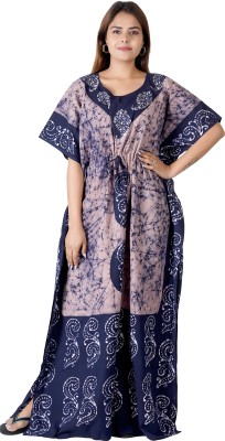 XELLENCE Printed Pure Cotton Women Kaftan