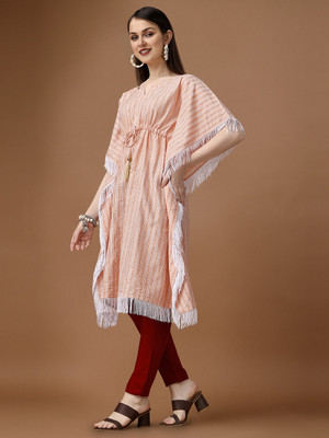anaghan Printed Crepe Women Kaftan
