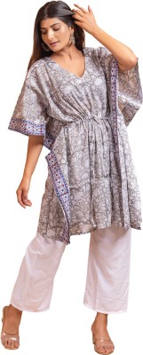 Artefact bazaar Printed Cotton Blend Women Kaftan