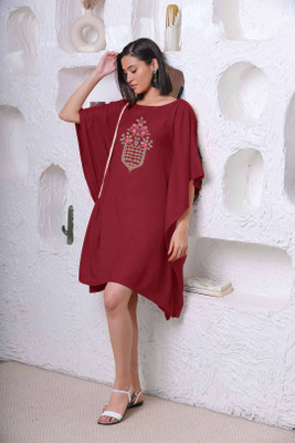 LetsDressUp Printed Rayon Women Kaftan