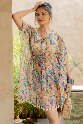 Magari Printed Georgette Women Kaftan