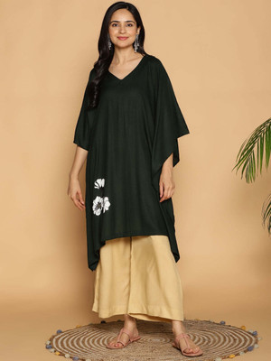 LetsDressUp Printed Rayon Women Kaftan