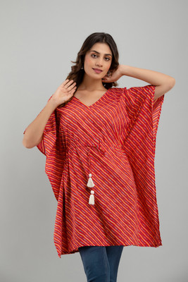 FashneAttire Printed Pure Cotton Women Kaftan
