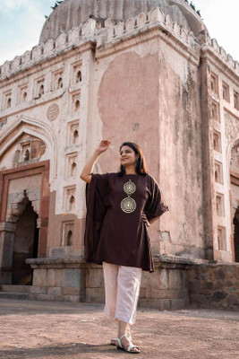 LetsDressUp Printed Rayon Women Kaftan