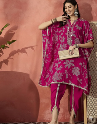 PEHAWANFASHIONS Embroidered Rayon Women Kaftan