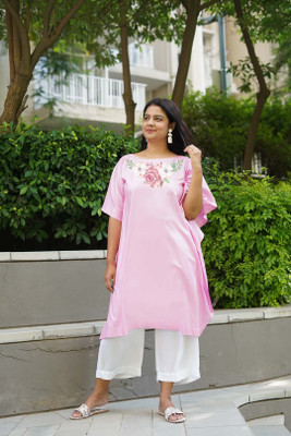 LetsDressUp Floral Print Rayon Women Kaftan