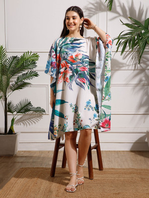Aditi Wasan Printed Crepe Georgette Women Kaftan