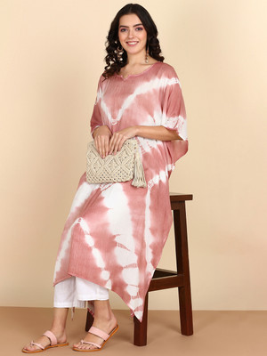 maaesa Printed Crepe Women Kaftan