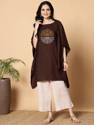 LetsDressUp Printed Rayon Women Kaftan